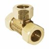 Thrifco Plumbing #64 7/8 Inch Lead-Free Brass Compression Tee 6964009